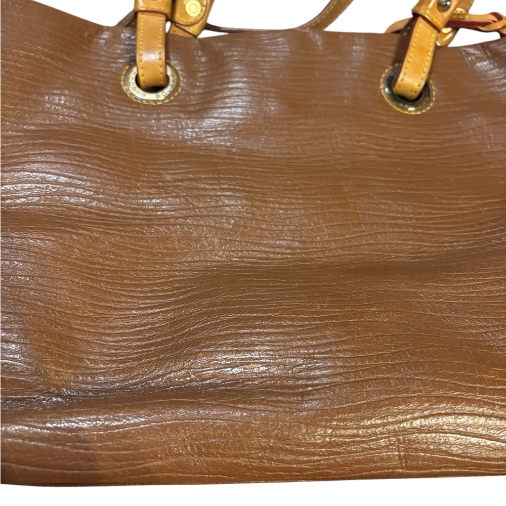 Dooney and Bourke Leather‎ Tote Bag Brown Waves - Picture 3 of 12